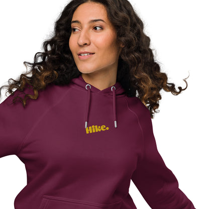 Hike. Embroidered Organic Hoodie