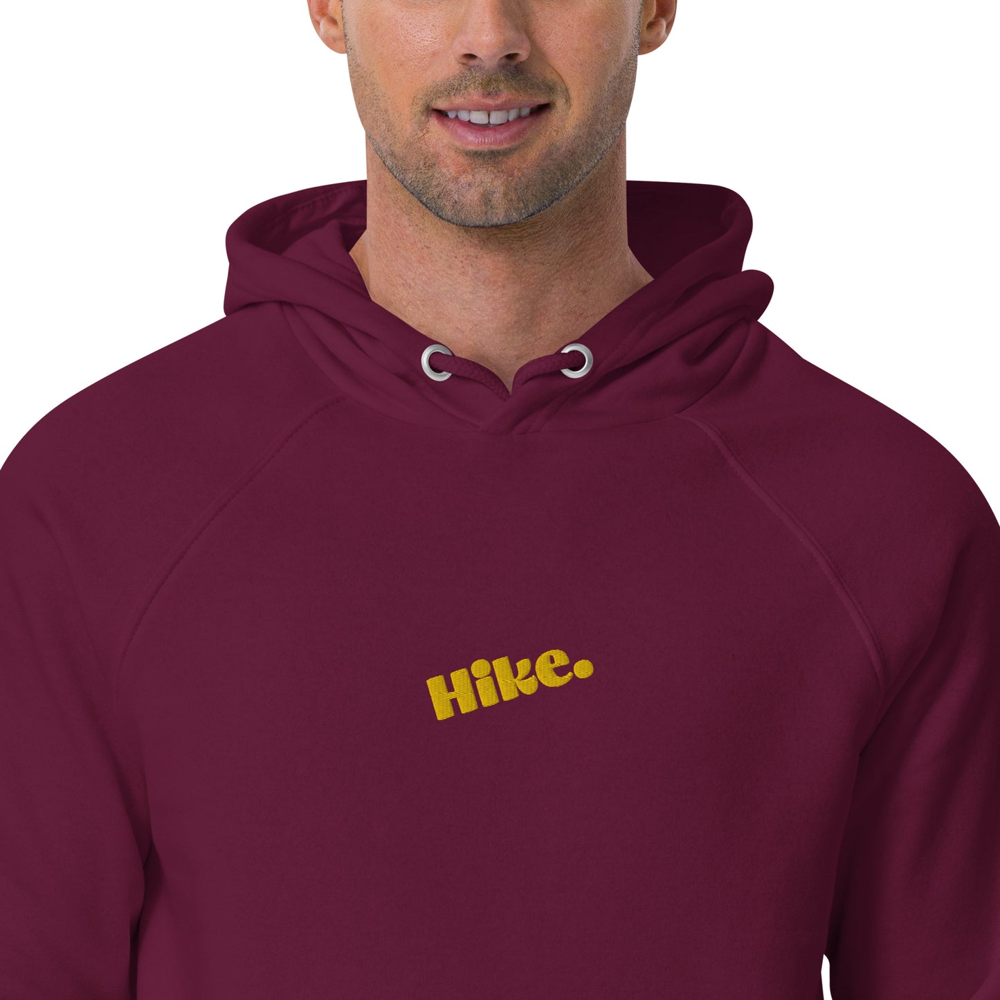 Hike. Embroidered Organic Hoodie