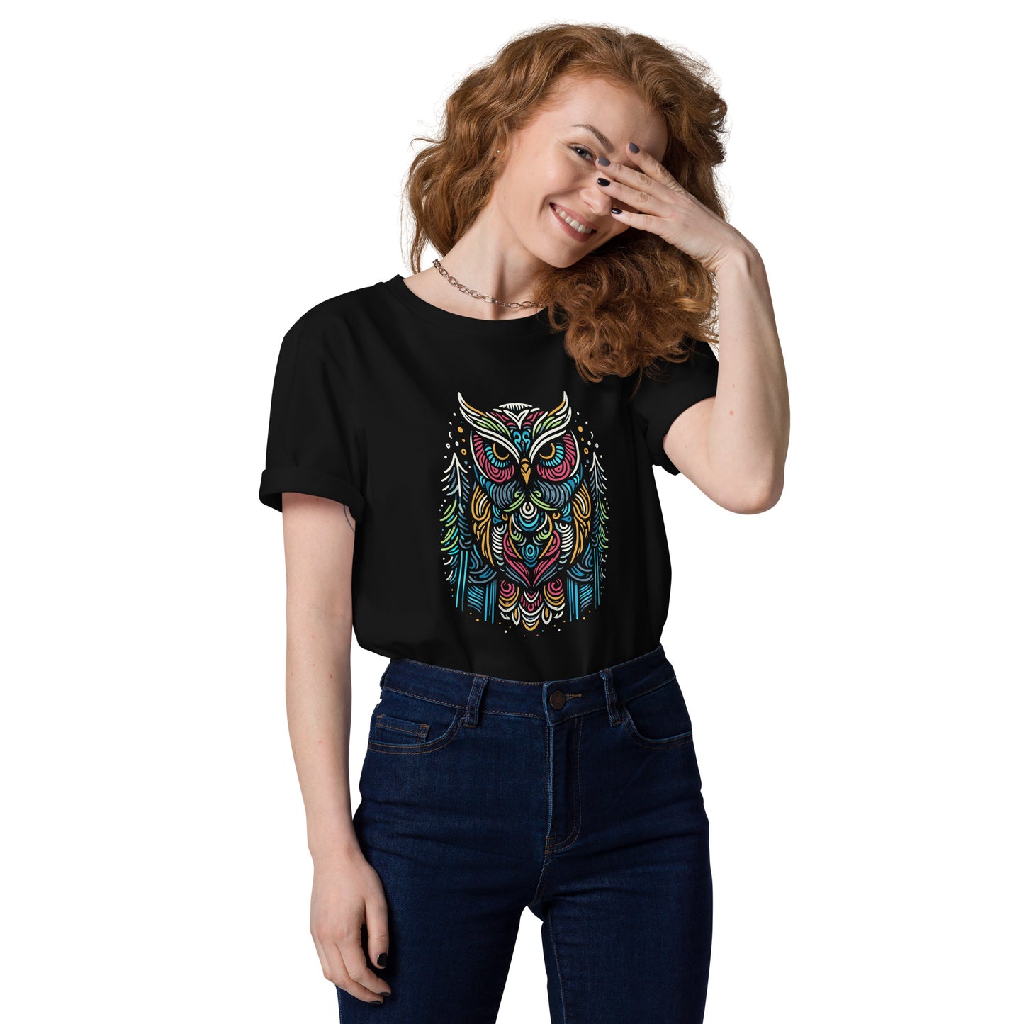 Mysterious Owl Organic T-shirt